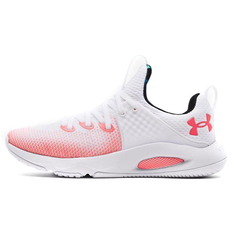 Under Armour HOVR Rise 3 Comfortable Versatile Fabric Synthetic Leather Durable Breathable Non-Slip Low-Top Running Shoes Women sneaker 3024698-100