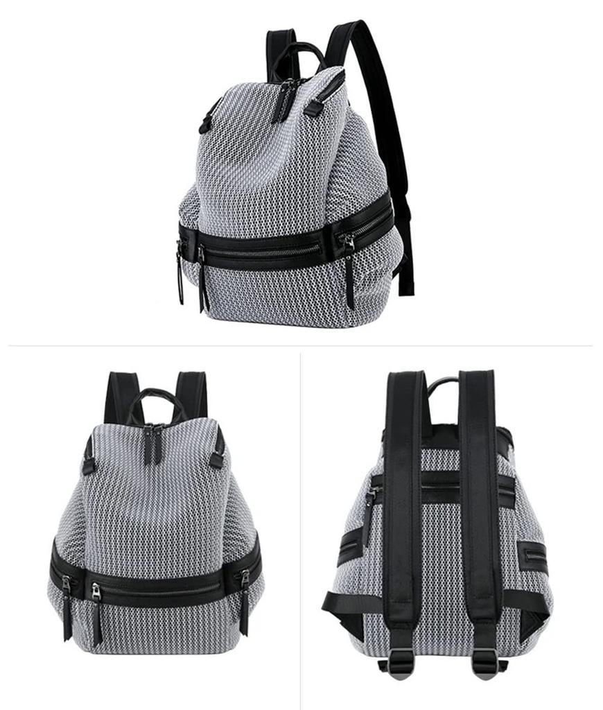 BUKESIYI Women's Mini Backpack, Large Capacity, Waterproof, PU Leather, Gray, JP78110