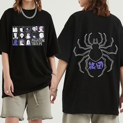 Japan Anime Hunter X Hunter T-Shirt Unisex Fashion T Shirt Phantom Troupe Clothes Hisoka Chrollo Tops Tees Camiseta Camiseta Tops