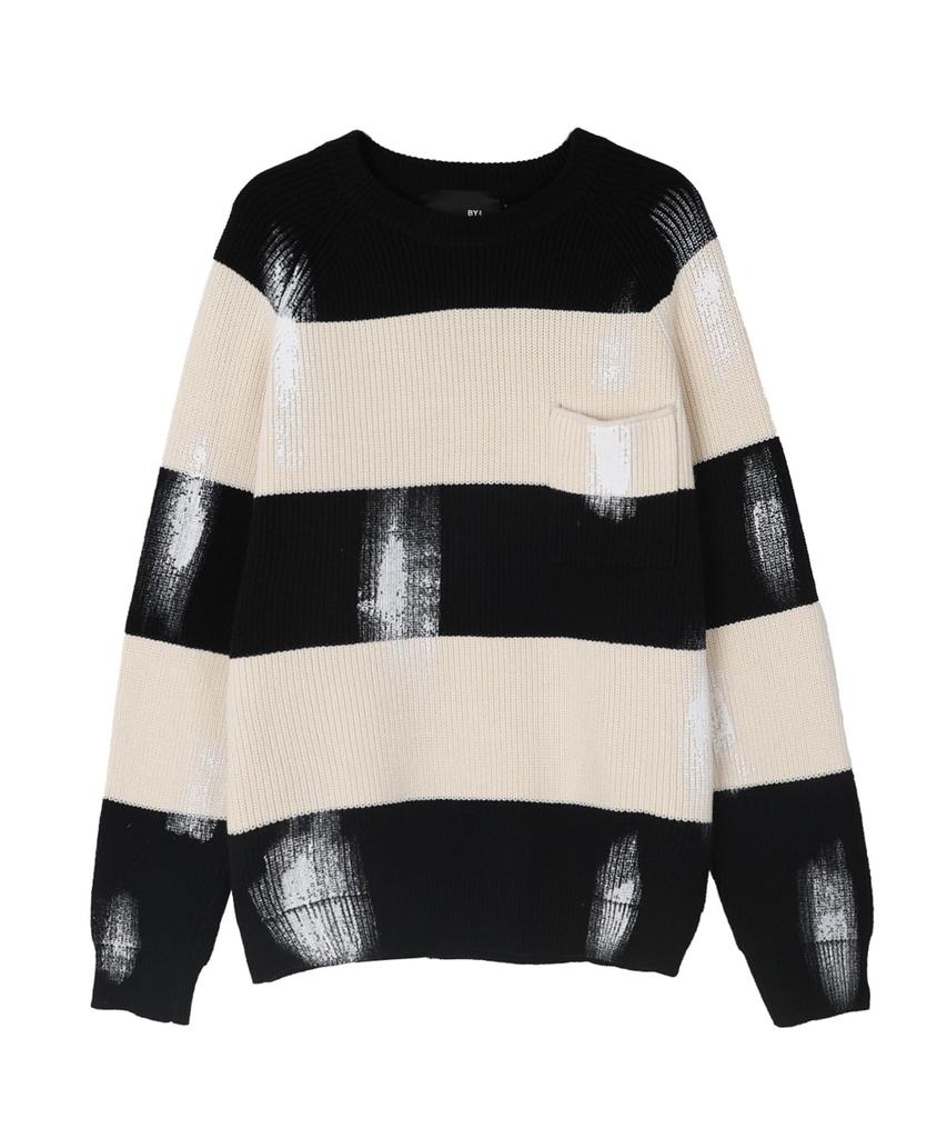 BY.L Painted Stripe Knit_2 Colors