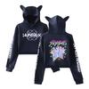 Hot K-pop Anime Kpop Demon Hunter Crop Tops Women Sweatshirt Long Sleeve Girls Fashion Hoodie