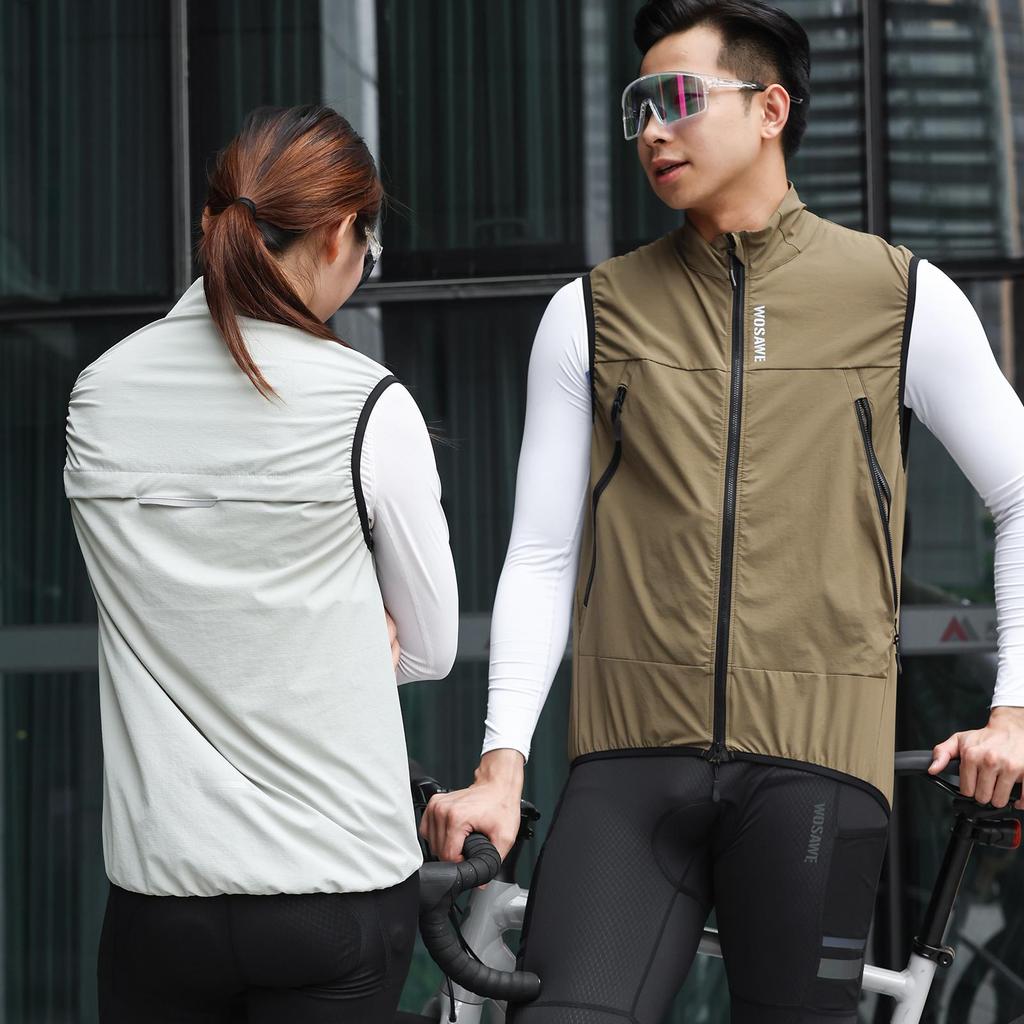 Wosawe Unisex Motorrad Radfahren Wandern Laufen Winddicht Wasserabweisend Langlebig Sport Reflektierend Atmungsaktiv Fahrweste