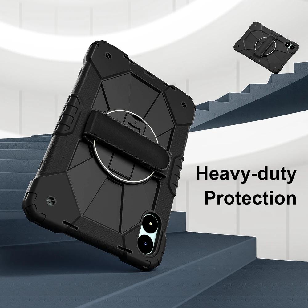 For Xiaomi Redmi Pad Pro 2024 5G 12.1 inch Case Kids Safe Silicon PC Shoulder Strap Shockproof Armor Stand Tablet Cover