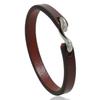 Stylish Punk Rock Retro Distressed Leather Bracelet - Simple & Unique Men's Genuine Cowhide Accessory