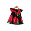 Children's Strawberry Dress: Summer Printed Sweet Princess Dress for Girls