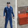 Figura de Mecánico de Automóviles en Miniatura Escala 1/64 Personas Mini Pintadas Tema de Reparación Automotriz