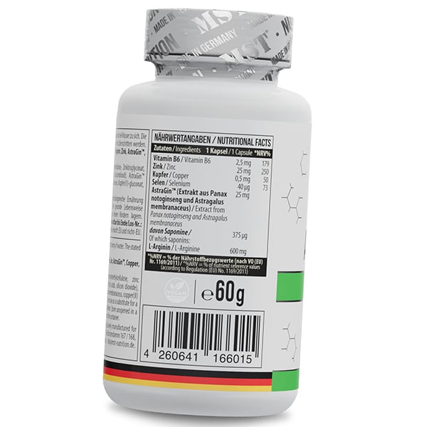 Komplex für Energie und Ausdauer, ArgiZinc Forte, MST  60 Kapseln (08288015)