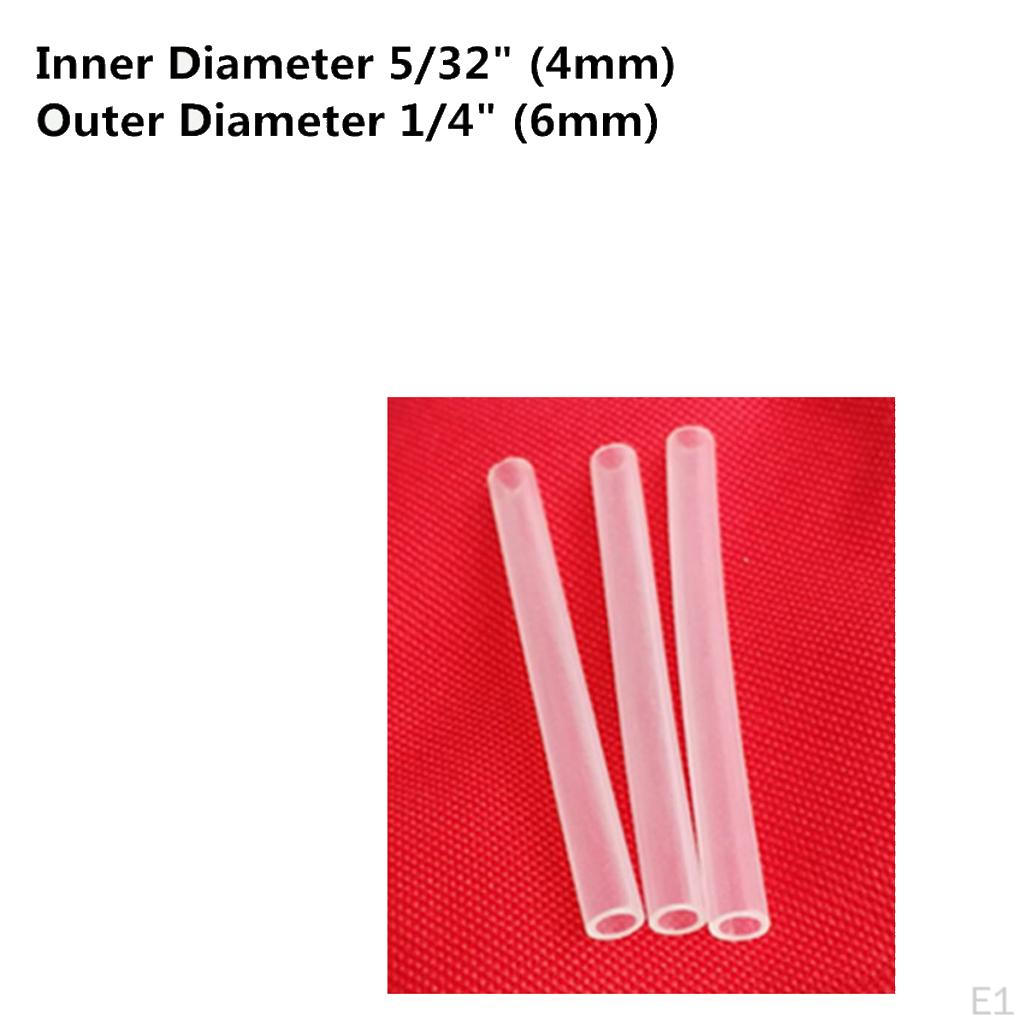 Εύκαμπτος σωλήνας υψηλής θερμοκρασίας 4mm ID X 6mm OD Σιλικόνης 300cm