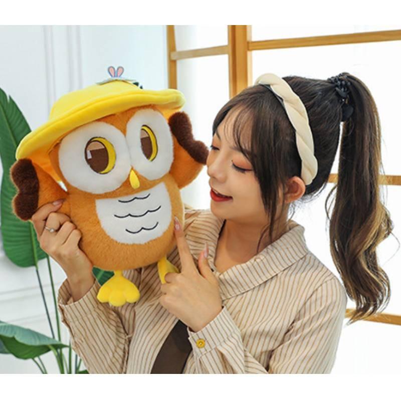 Eyed Big Owl Cartoon Plush Toys Cute Animal Doll Children Gifts Decorations