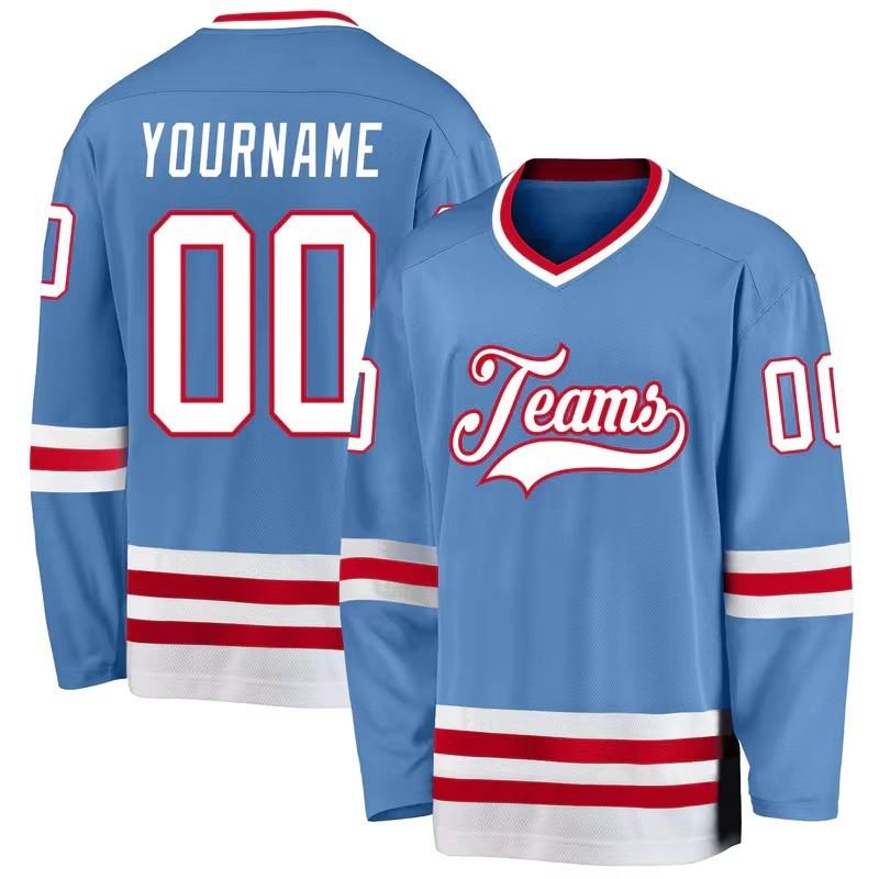 Sublimation Ice Hockey Uniform 3D Print Your Name Number Men's and Women's Ice Hockey Jerseys Game Training Jerseys