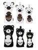 Waterproof Golf Headcovers for Fairway and UT Golf Clubs Polar Bear Black Bear Utility, Driver, Wood, (Black Bear, Design) (1 DR)