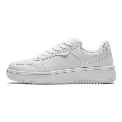 Comfortable Versatile Simple Shock Absorbing Wear Resistant Non Slip Low Top Skate Shoes Women Sneaker White 922418014-4