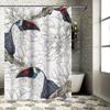 Exquisite tropical flower toucan waterproof bathroom curtain Home Decor Shower Curtain