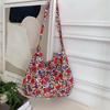 Leopard Print Canvas Crossbody Bag - Trendy, Large Capacity Women's Shoulder Bag