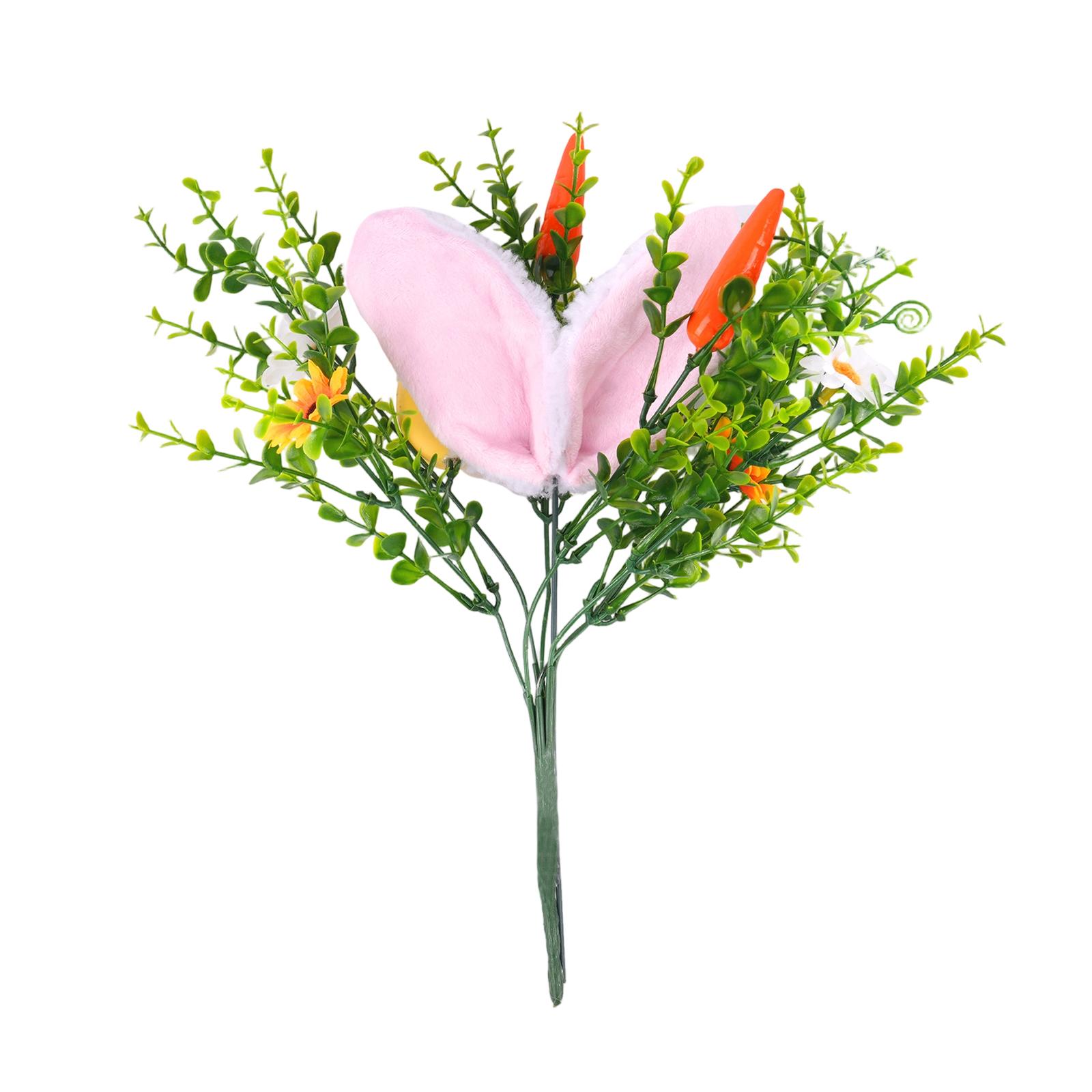 

Easter Decorations, Water Plants, Cuttings Of Carrots And Daisies, Artificial Green Plants, Festive Ornaments One Size