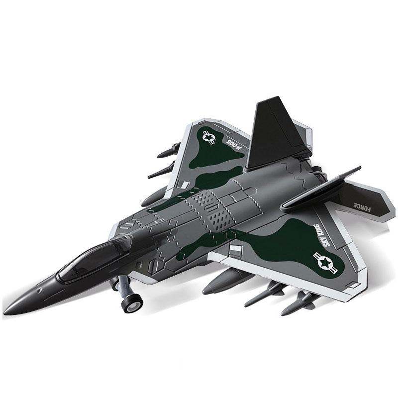 Alloy Fighter Plane Toy with Sound And Light Features Boy's Holiday Gift Airplane Model Toy