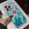 Blue Water Hibiscus Pattern Phone Case For Samsung Galaxy S26 Ultra S25 S24 S23 S22 Plus S21 S20 FE A35 A54 A55 A56 A15 Cover