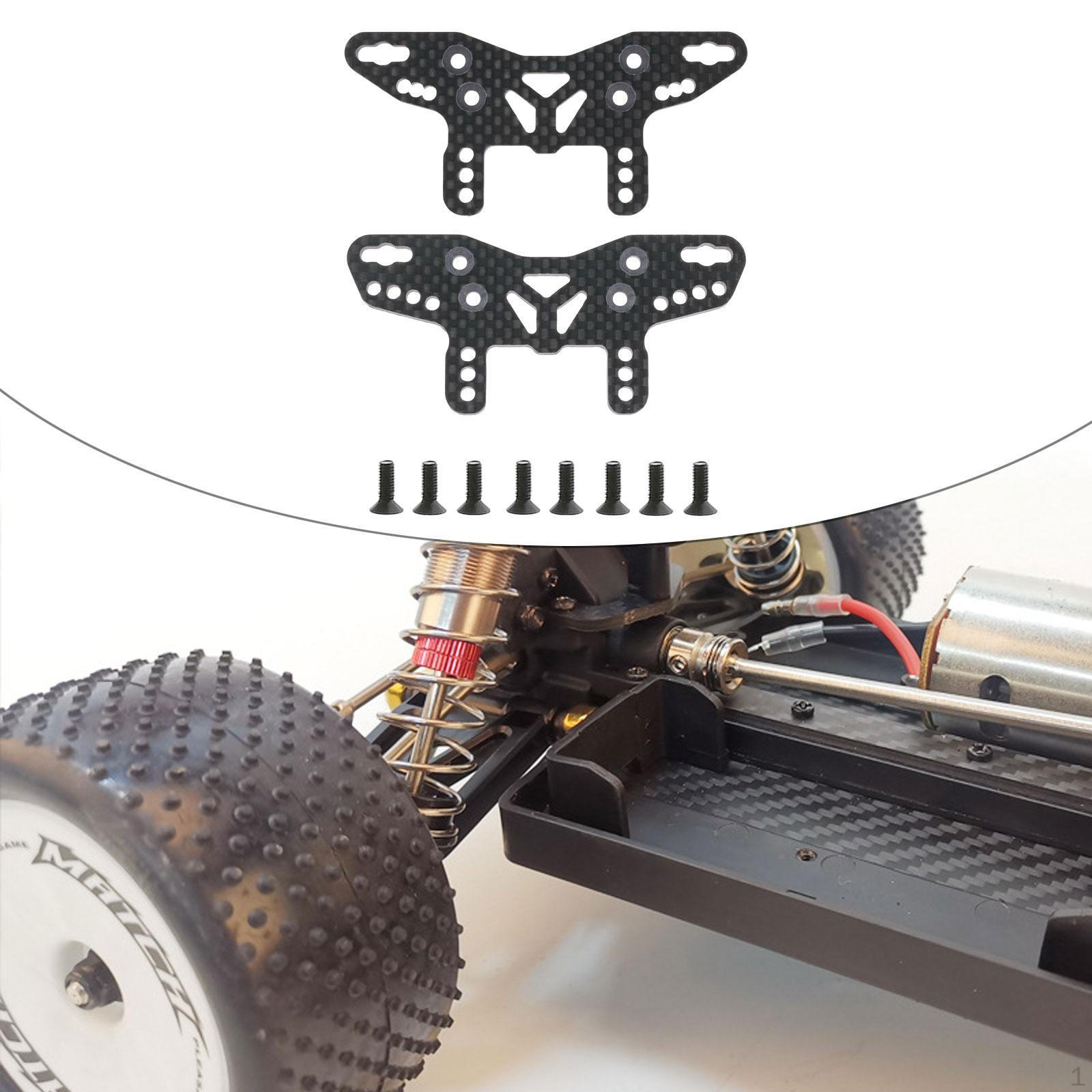 

2 штуки пластини з вуглецевого волокна для важеля підвіски Чорна Професійна Збірка Модернізація Міцна Передня та