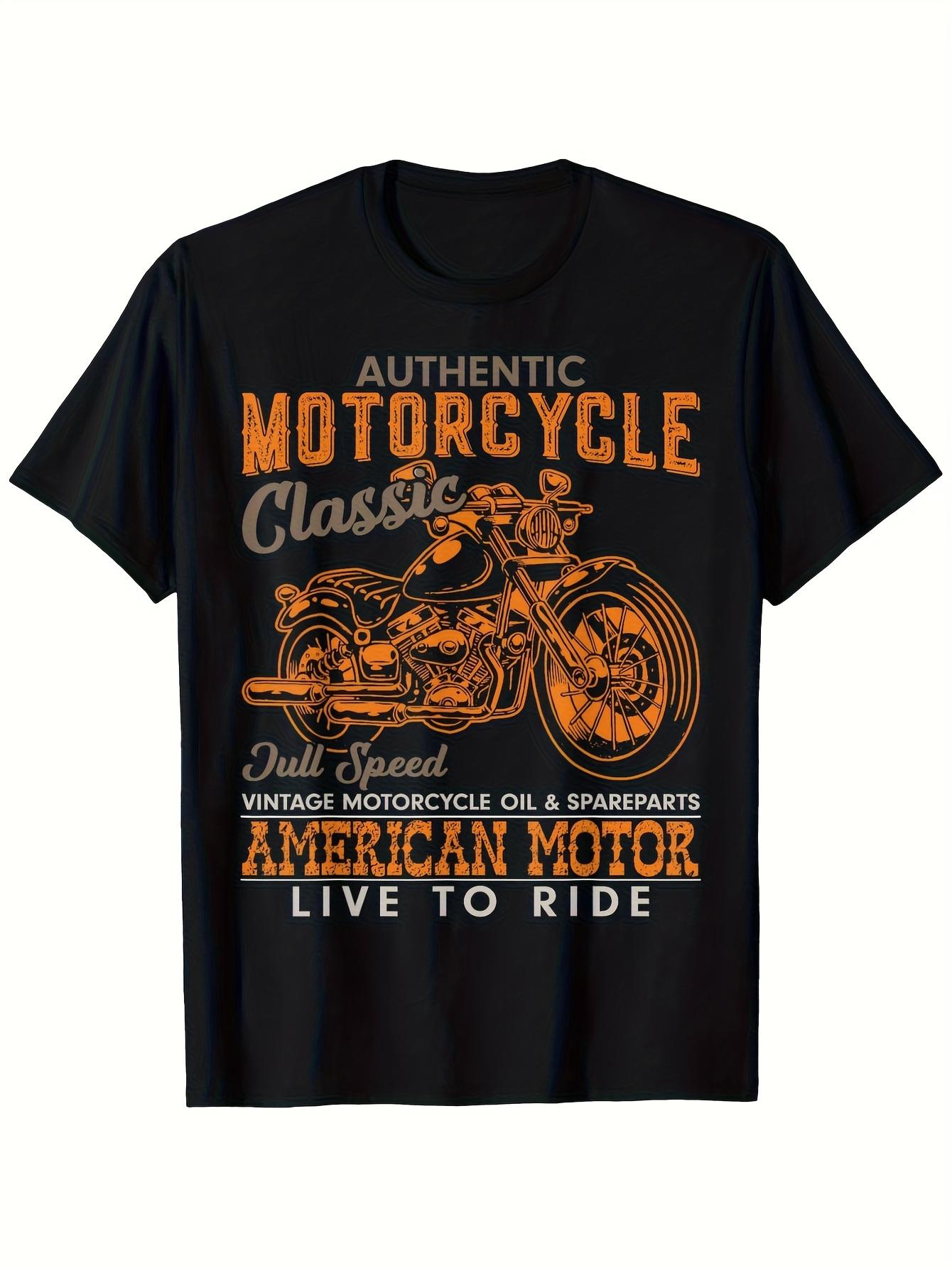 T-Shirt Y2K Vintage American Motorcycle Regular Fit XL