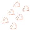 100pcs Hrt Shape Paper Clips Cute Metal Paper Clips Portable Adorable Small Paper Clips for Document Organization
