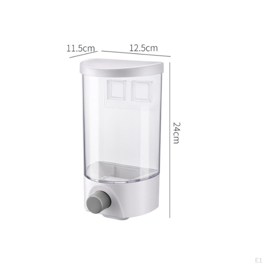 Wall Mounted Grain Dispenser Airtight Seal Dry Food DampnessResistant Press