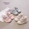 2025 Winter Girls' Fleece-Lined Snow Boots - Warm & Stylish for Cold Weather