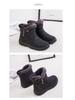 Plus Size Women's Winter Snow Boots with Side Zipper – Lightweight and Warm Cotton Mom Shoes