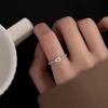 Light Luxury Simple Fashion Cold Wind Diamond Zir*****Pening High Sense Niche Chain Ring Female Tide
