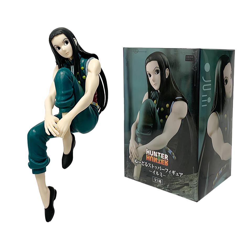 11.5-14cm Hunter×Hunter Anime Figure Kurapika Action Figure Chrollo Illumi Hisoka Figurine Collection Noodle Stopper Model Toys