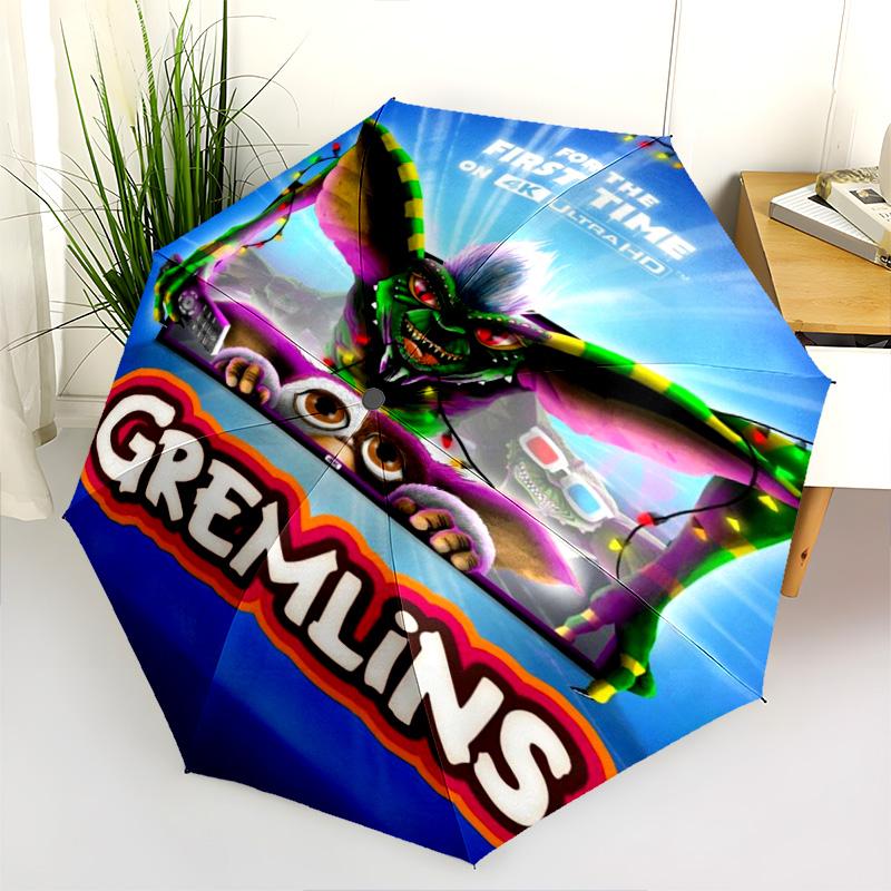 Nightmare Forest: Gremlin Shadows Folding umbrella travel Suitable for all seasons Three folds Umbrella light