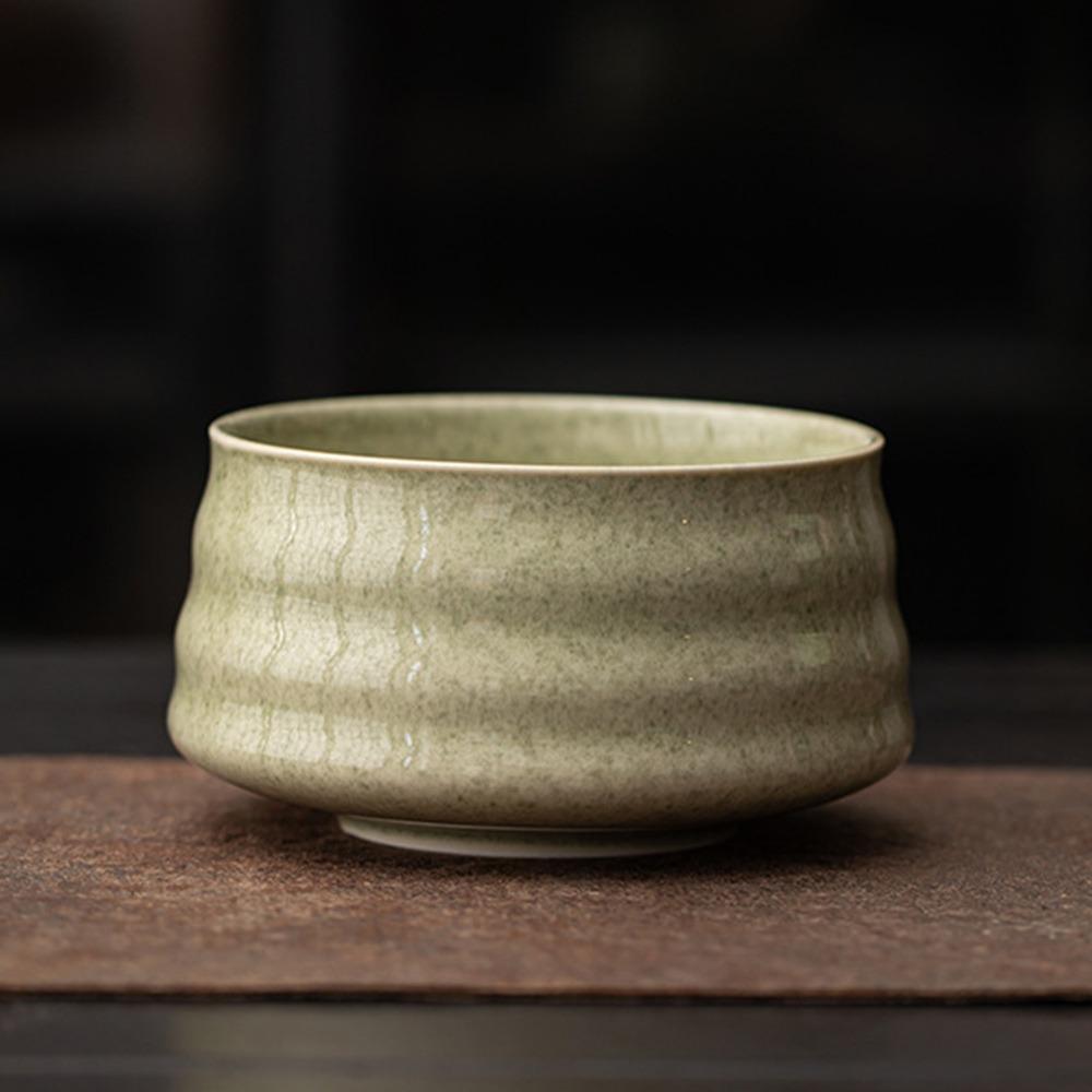 Smooth Tea Salad Soup Bowl Ceramic Green Tea Maker Cup Matcha Bowl  for Tea Set Accessories