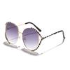 New Metal Round Frame Sunglasses Women Fashion for Street Photography Trendy Retro Sun Glasses with UV Protection for Daily