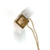 Hermes Accessories Cardue Ash H-cube H Logo Chain Necklace Metal Orange/Gold