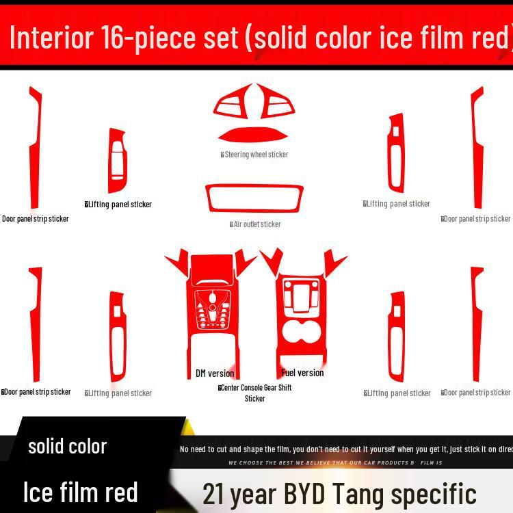 BYD Tang 21-24 Carbon Fiber Interior Anti-Kick Stickers