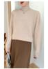 Luxury Women's Cashmere Half-High Collar Sweater, Light and Skin-Friendly, Perfect for Autumn and Winter