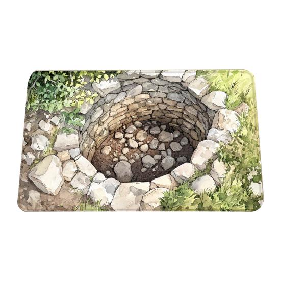 3D Optical Illusion Rug Realistic Hole Non-Slip Floor Mat Bottomless Pit Entrance Rug Doormat for Living Room Bedroom Playroom Decor
