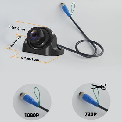 Câmera de ré com visão noturna Full HD AHD 1080p 720p, com visão traseira e dianteira reversa para caminhões, ônibus, veículos pesados, trailers, caminhões, vans e caminhonetes