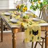 Lemon Cat Summer Placemats Set of 4, 12x18 Inch Seasonal Spring Holiday Table Mats for Party Kitchen Dining Decoration