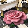 New Flower Carpet Special-Shaped Soft Peony Floor Mat Durable 40X40Cm Non-Slip Absorbent Bathroom Floor Mat