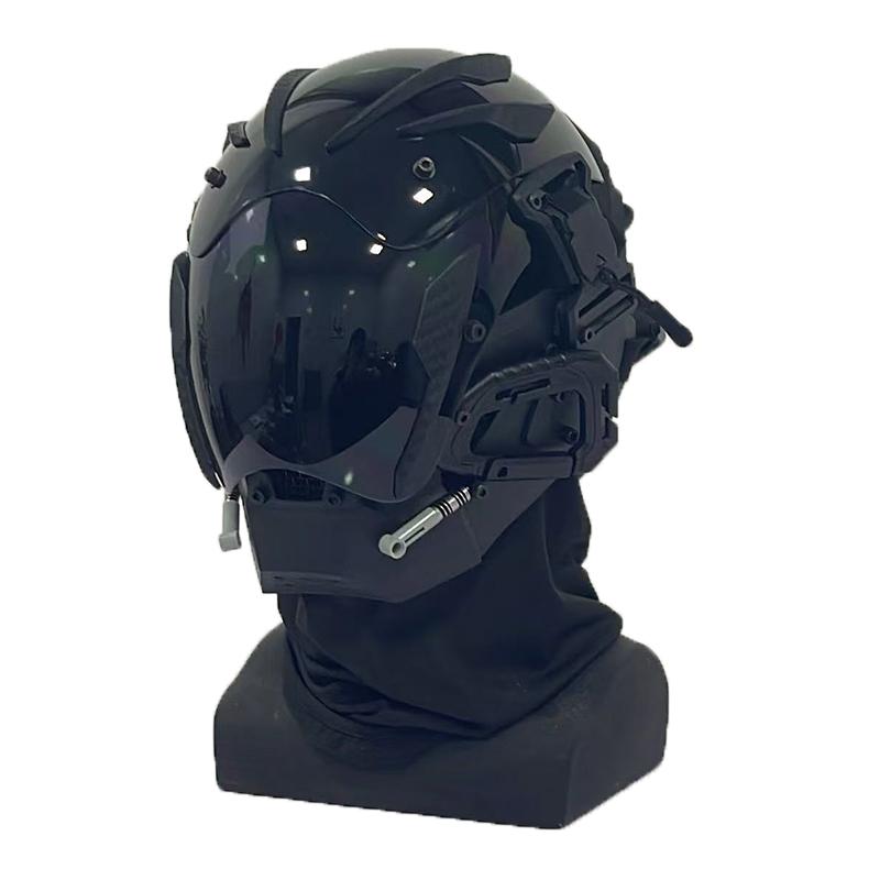 

Jaupto Панк Маска Косплей Для Мужчин И Женщин, Маска Техноодежды, Маска на Хэллоуин Подходит для Вечеринки, Аксессуары для Музыкального Фестиваля