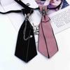 Grid Uniform Neck Ties Rhinestone Children Neckties Women Bow Neckties Tassel Chain Men Neck Ties