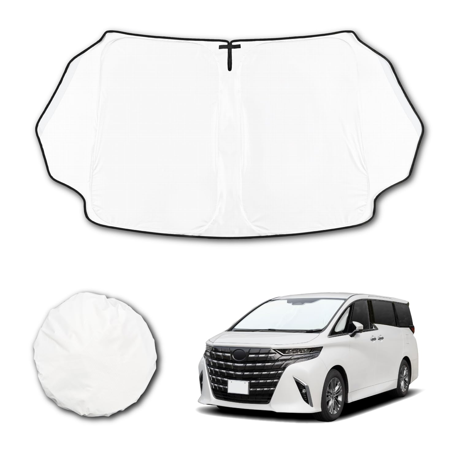 

SEIWA High Heat Blocking Toyota Alphard Vellfire Radiant Cooling Radicool Sunshade Easy to UV Protection Rate of or Shading Rate of or Heat Blocking белый