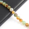 Agates Isoaltion Bead Natural Stone Peacock Agates Round Beads For Jewelry Making DIY Necklace Earrings Bracelet Accessory