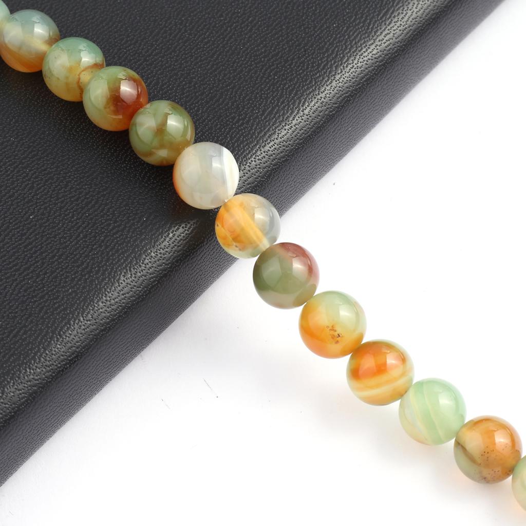 Agates Isoaltion Bead Natural Stone Peacock Agates Round Beads For Jewelry Making DIY Necklace Earrings Bracelet Accessory