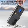 D1 For Samsung Galaxy Z Fold6 5G Case Kickstand Card Bag Leather+PC Phone Cover with Strap