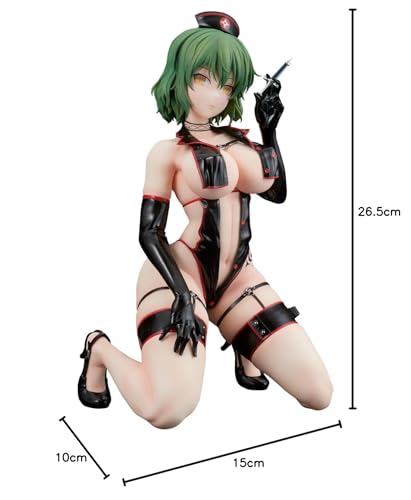 Shinobi Master Senran Kagura NEW LINK Hikage Tmavá Sexy zdravotná sestra ver. Maľovaná kompletná figúrka v mierke 1/4 z ABS a PVC