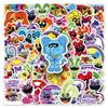 50 Cartoon Stickers Game Horror Smile Animal Decoration Computer Stickers