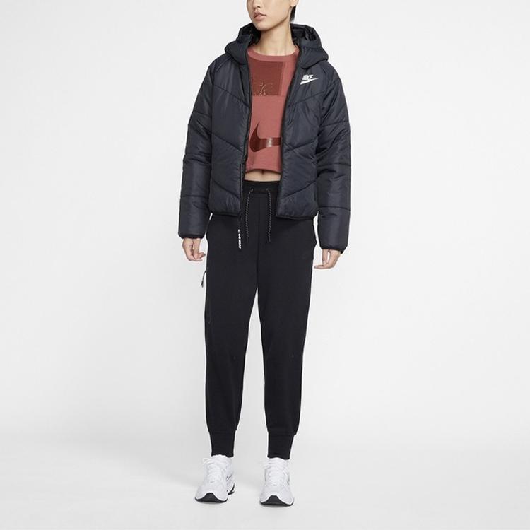 Nike Nsw Syntetická výplň Hřejivá Bunda s Kapucí Dámské Bundy Černá CV8688-011