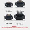 Thumb Knob Nut M4 M5 M6 M8 M10 M12 Black White Clamping Handle Plum Thread Hand Mechanical Manual Tighten Star Six-Lobe Nuts