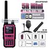 Baofeng UV-5R Mini Walkie Talkie BF-5R Mini Ham Two Way Radio Pink Dual Display USB-C 999 Channel AM For Camping Hiking Hunting